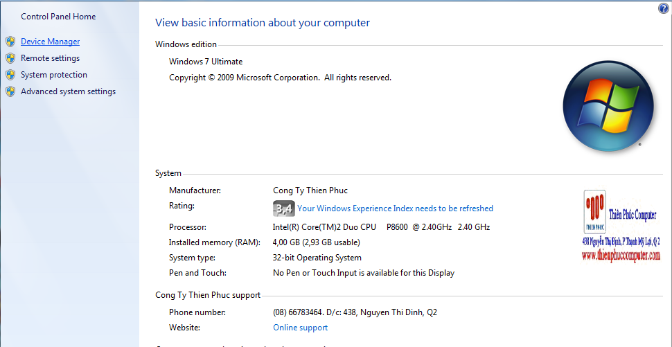 may tinh laptop vao mang cham 6