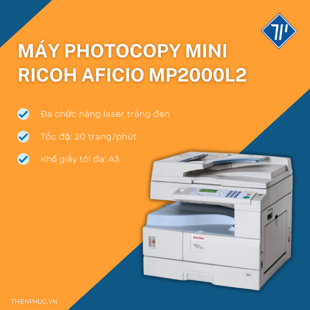 Máy photocopy mini Ricoh Aficio MP2000L2