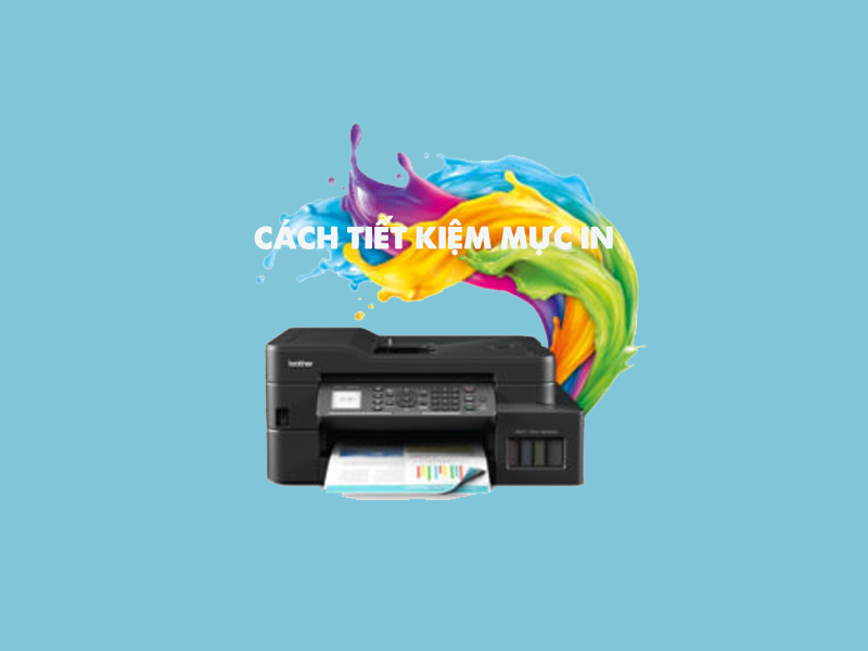 máy in mới đổ mực bị mờ do cài đặt