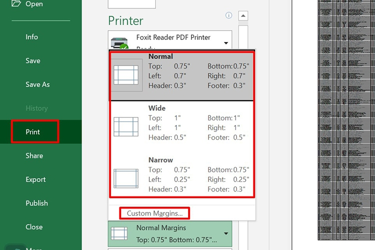 cách in excel ngang vừa trang giấy a4