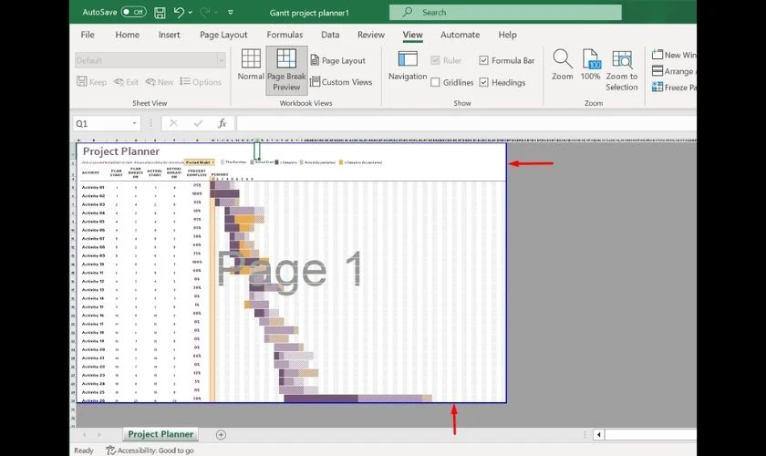 cách in excel vừa trang giấy a4