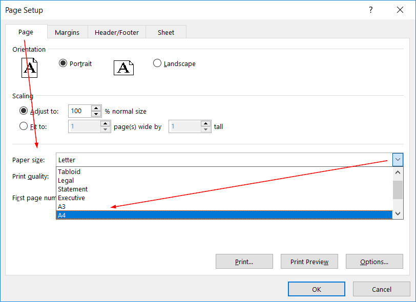 cách in excel ngang vừa trang giấy a4