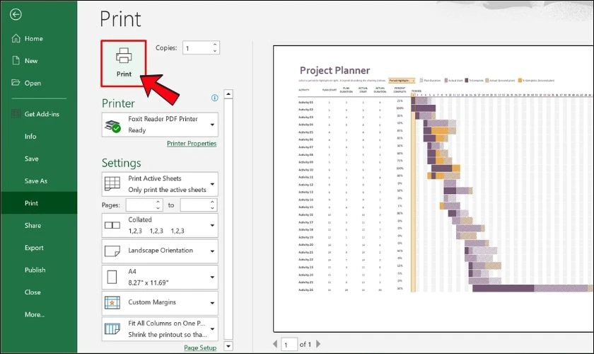 cách in excel ngang vừa trang giấy a4