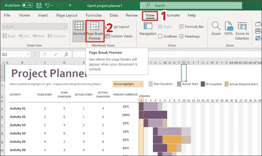 cách in vừa trang giấy a4 trong excel