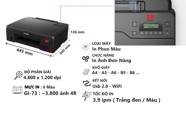 máy in thiệp cưới Canon Pixma G570