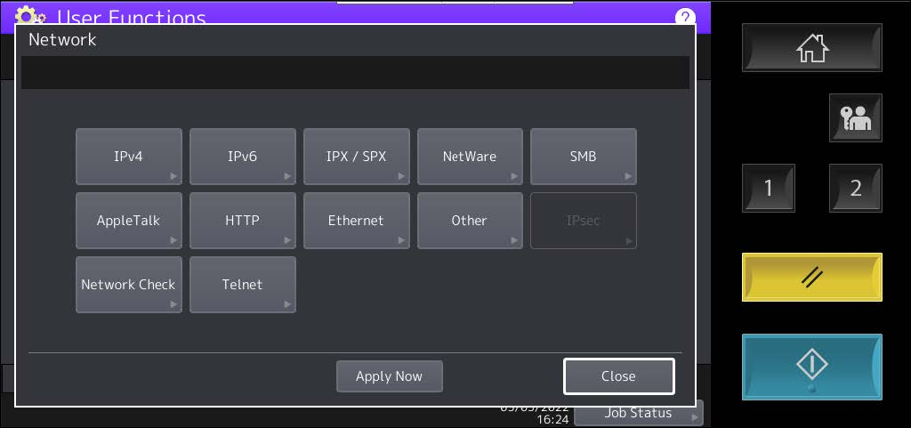 Kiểm tra địa chỉ IP máy in máy photocopy
