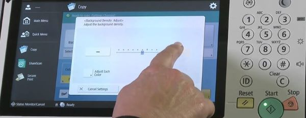 điều chỉnh độ đậm nhạt của mực máy in HP