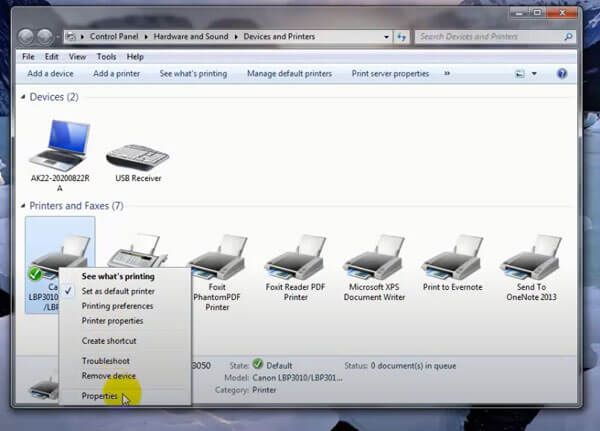 điều chỉnh mực in đậm nhạt Canon