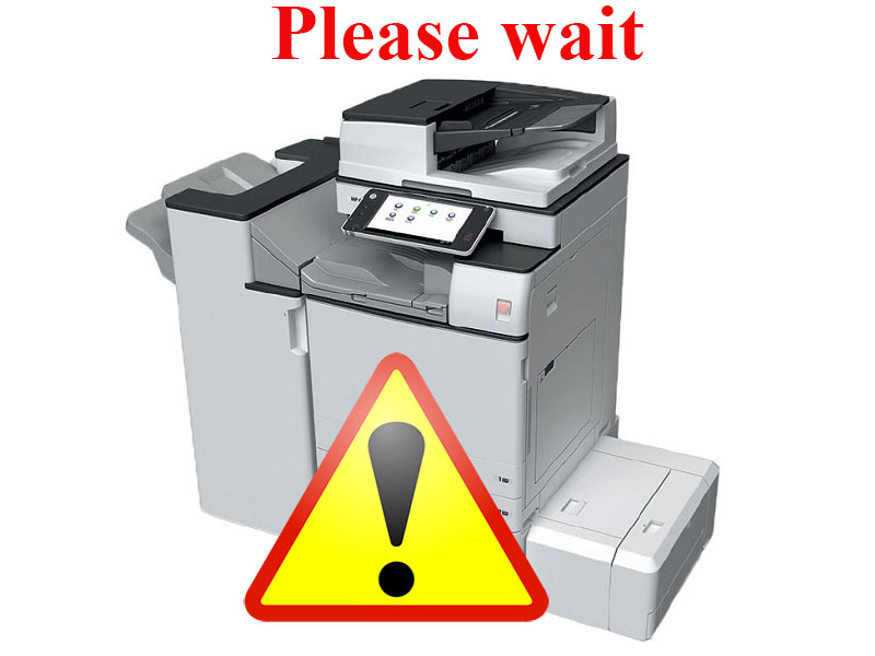 lỗi please wait máy photo