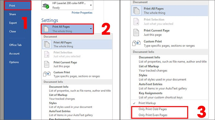cách in 2 mặt pdf trên máy in 1 mặt​