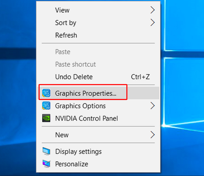 kết nối máy tính với máy chiếu bằng Graphics Properties