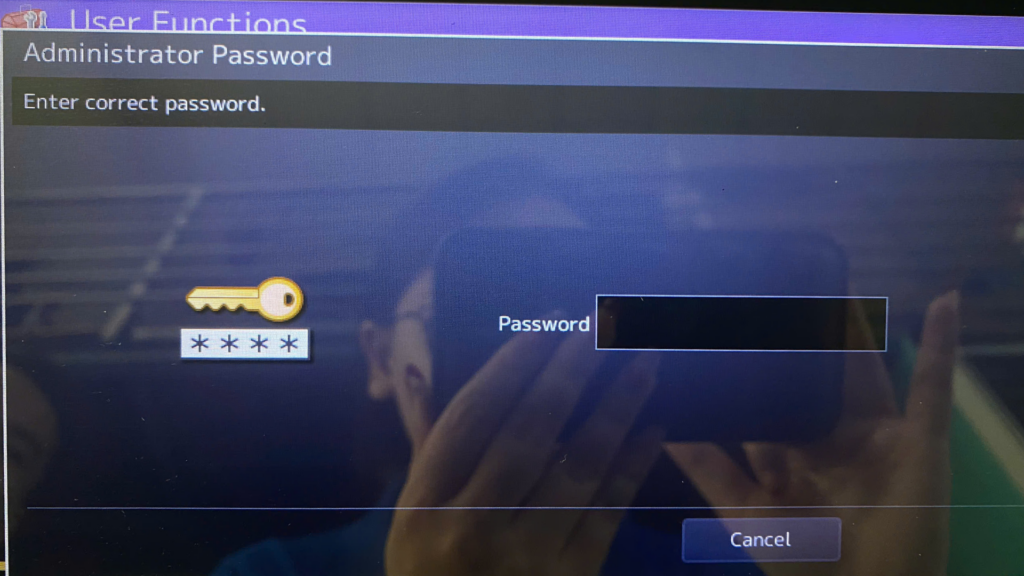 kiểm tra địa chỉ IP của máy in