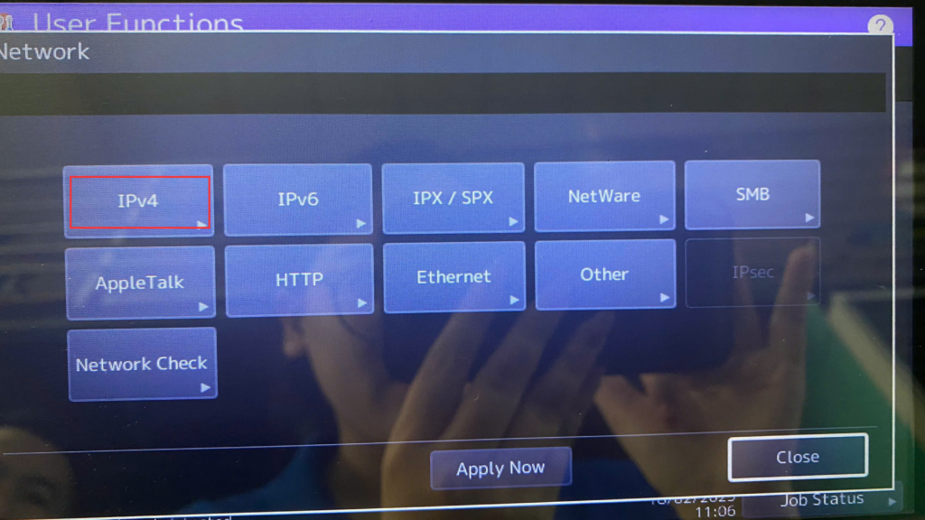 cách kiểm tra và cài đặt địa chỉ IP của máy in