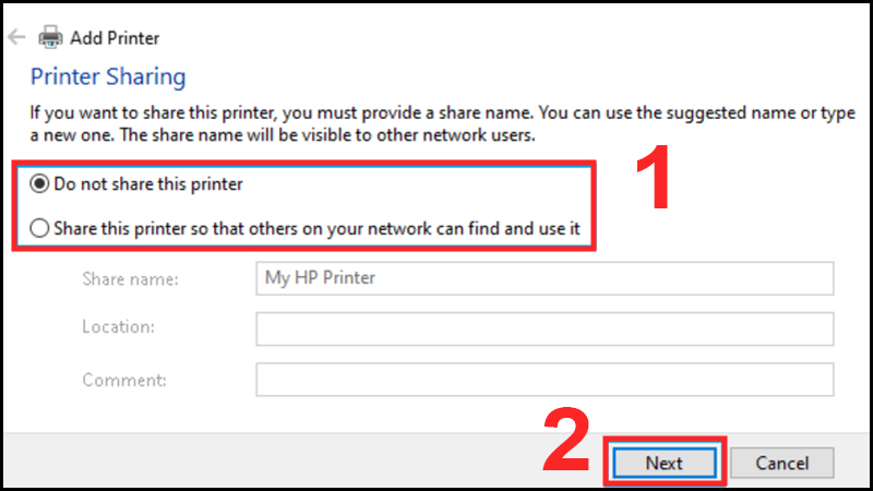 chia sẻ cách Cài máy in qua địa chỉ IP