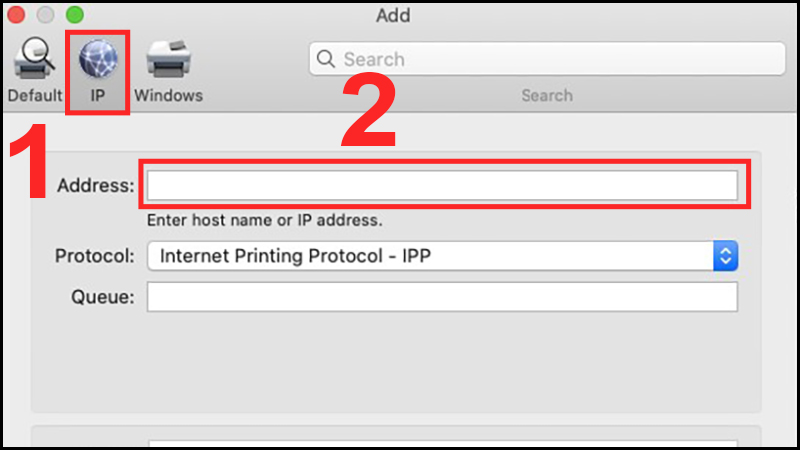 hướng dẫn Cách cài máy in qua địa chỉ IP với MacBook