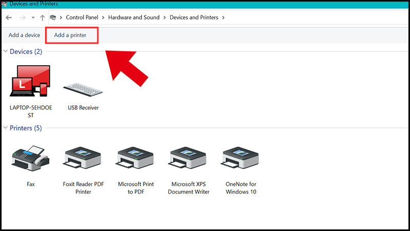 Cài máy in qua địa chỉ IP với máy tính Windows bằng Control Panel