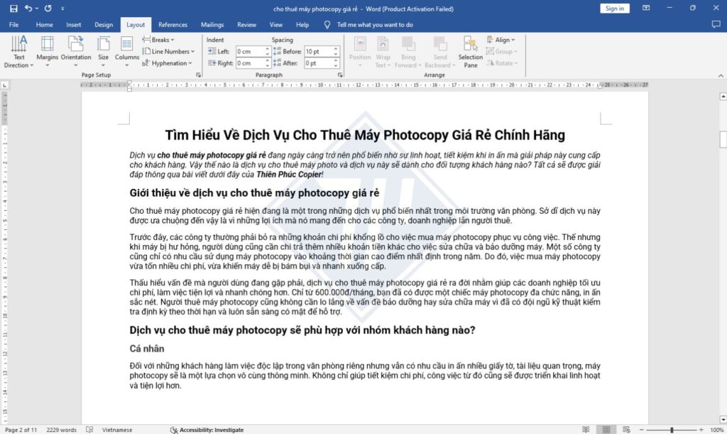 4 bước cách xoay ngang 1 trang giấy trong word