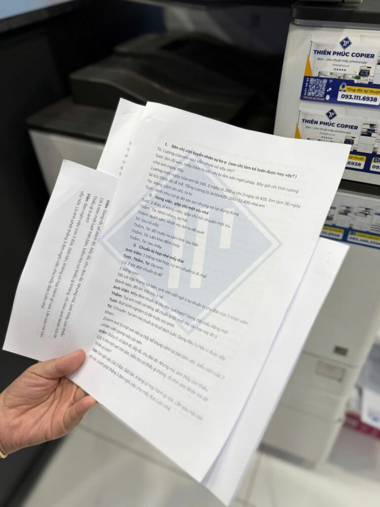tính năng chia bộ máy photocopy