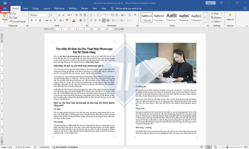 Khắc phục lỗi máy in tự in thêm 1 trang báo cáo thông tin