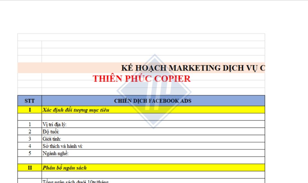 chèn watermark trong Excel bằng chữ