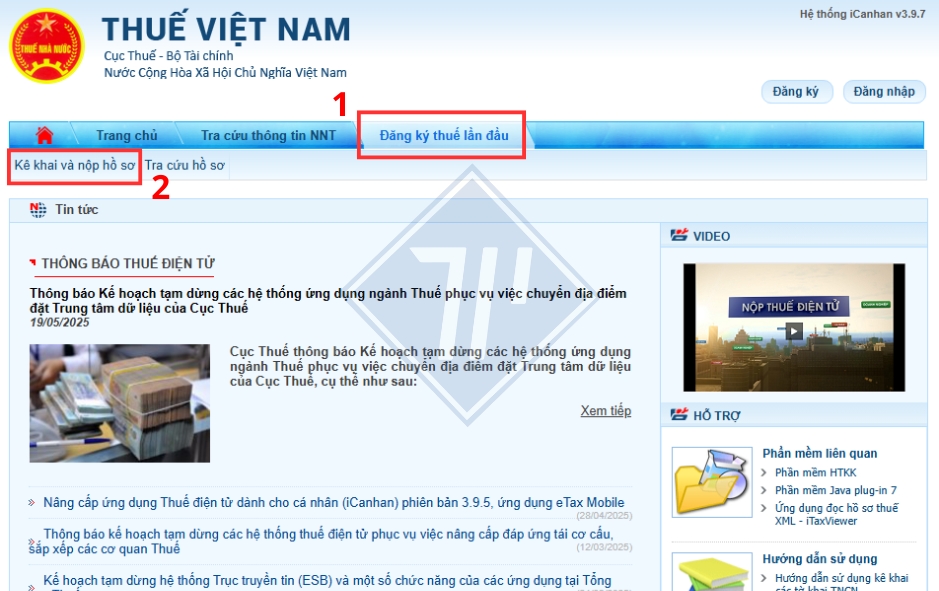 cách đăng ký mã số thuế cá nhân online​