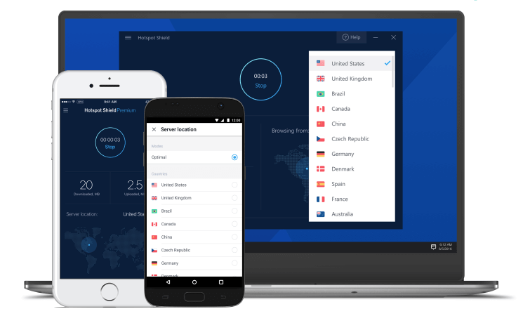 phần mềm fake ip​ Hotspot Shield