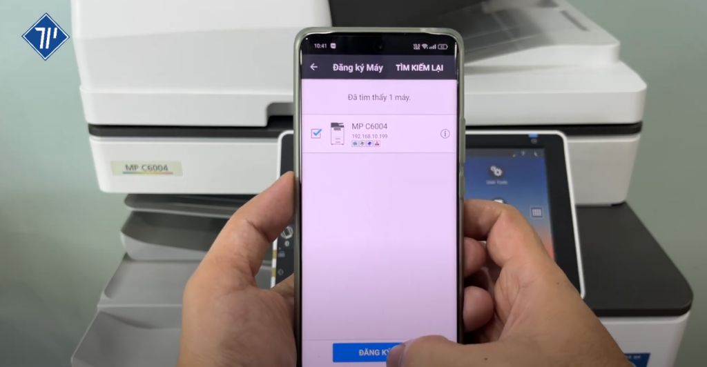 in từ điện thoại tới máy photocopy
