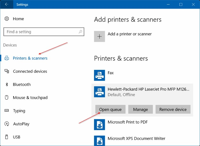 cách xóa lịch sử trong máy in