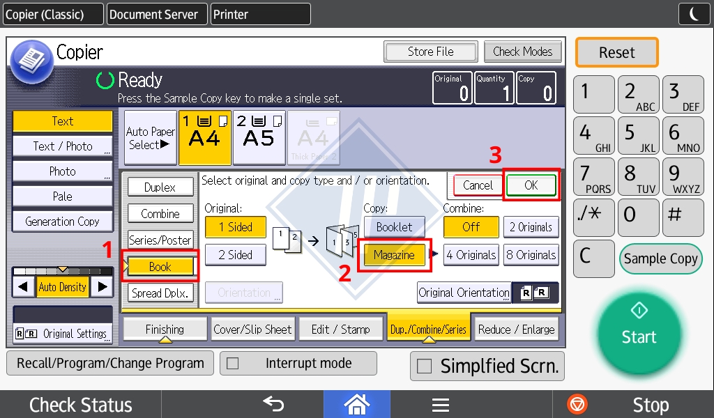 hướng dẫn photo sách trên máy photocopy