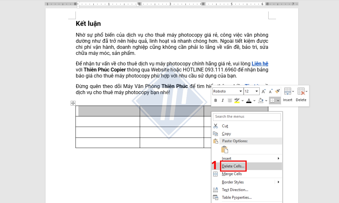 3 cách tạo bảng trong word 2016