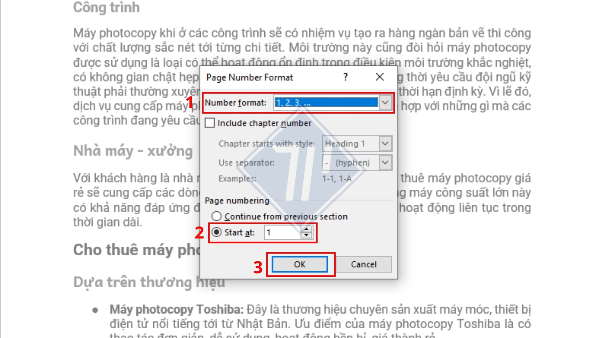 tìm hiểu cách đánh số trang trong word