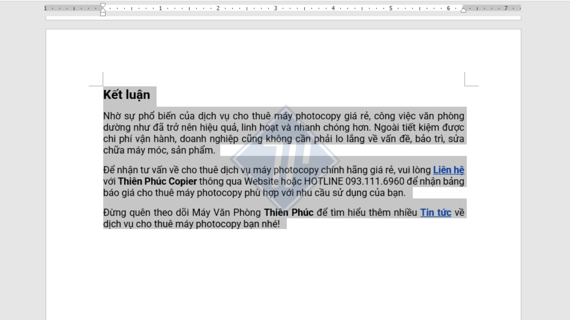 cách xóa trang dư trong word