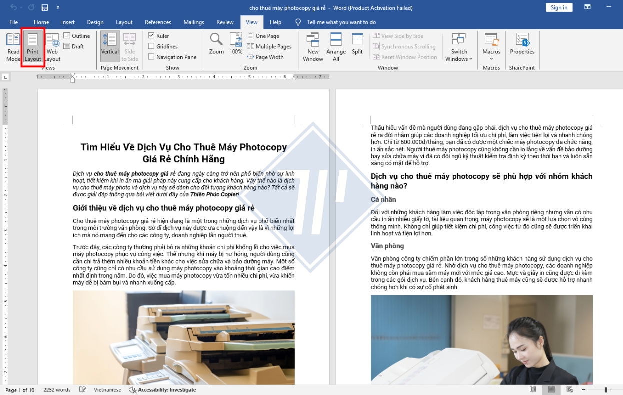 cách tạo thêm trang trong word