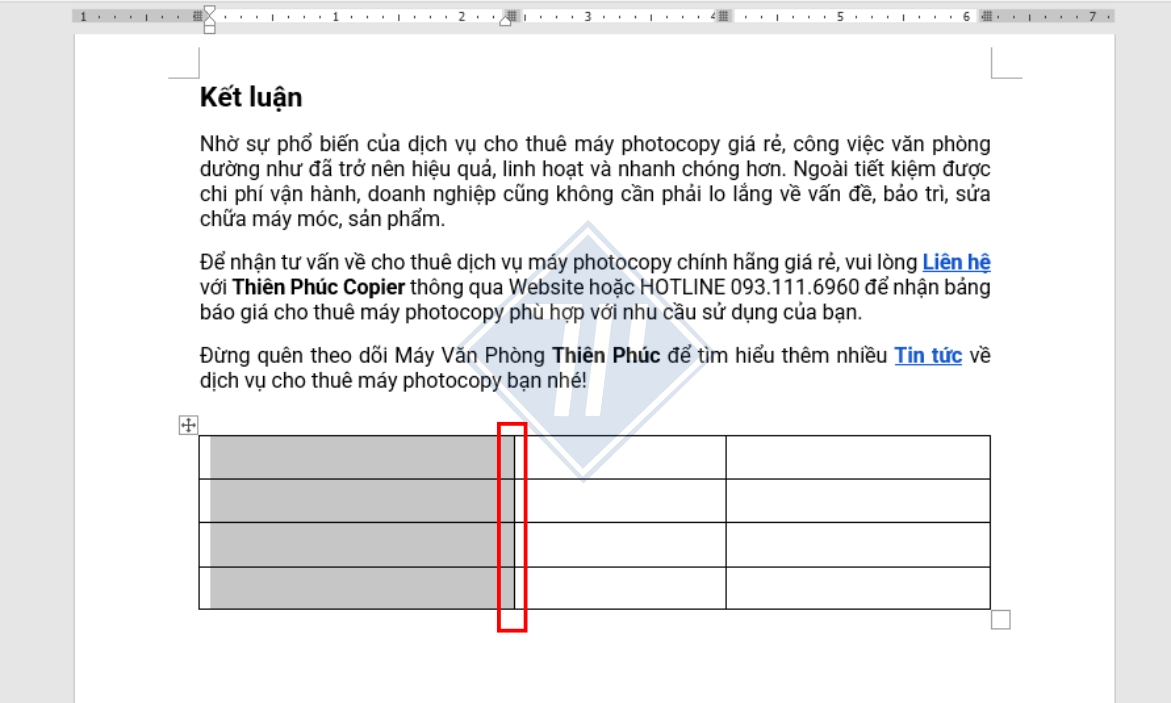 hướng dẫn cách tạo khung bảng trong word