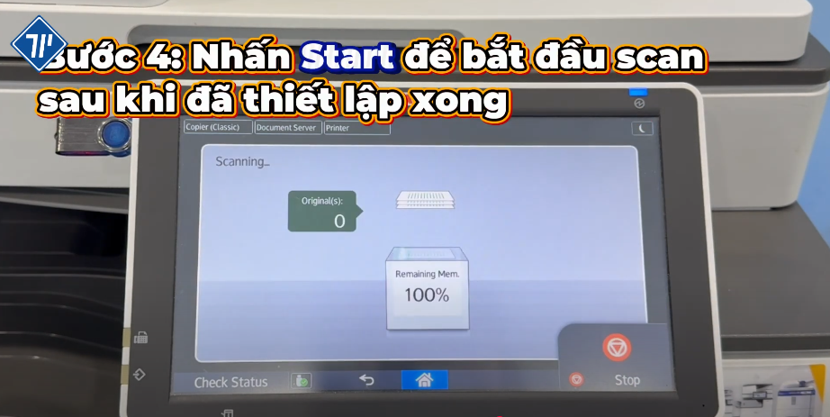 cách in và scan từ USB trên máy photocopy Ricoh 10