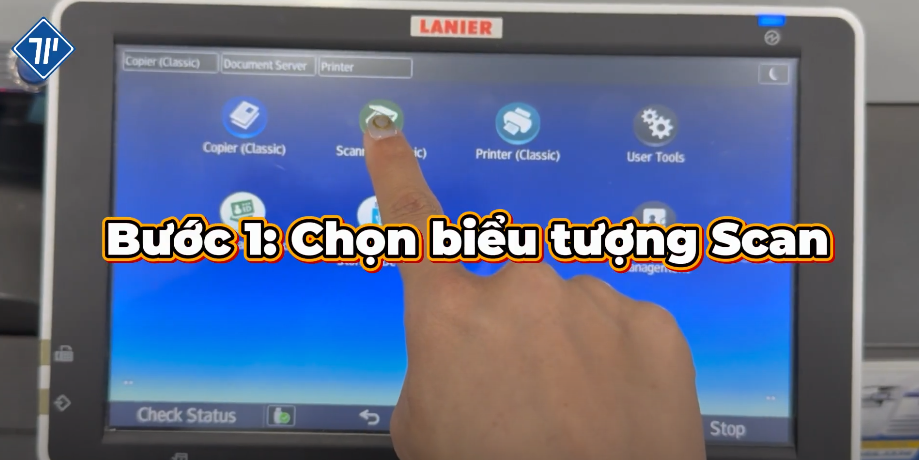 cách in và scan từ USB trên máy photocopy Ricoh 15