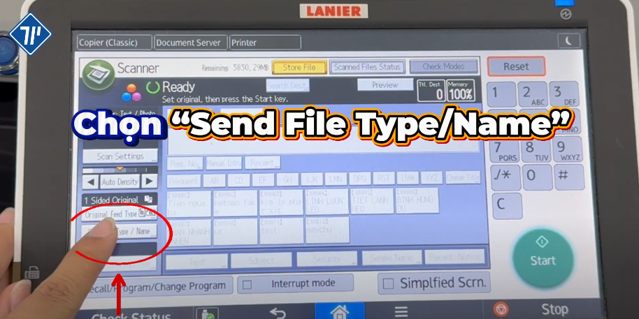 cách in và scan từ USB trên máy photocopy Ricoh 17