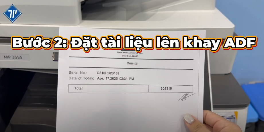 cách in và scan từ USB trên máy photocopy Ricoh 8