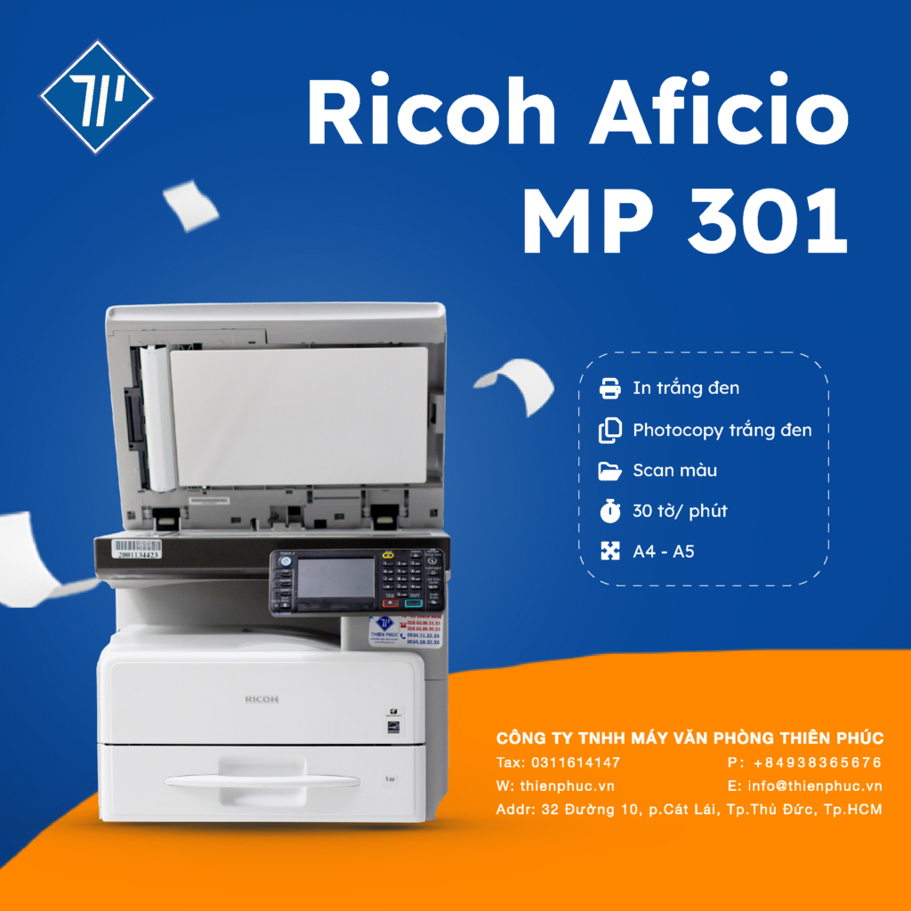 Máy in mini Ricoh Aficio MP 301
