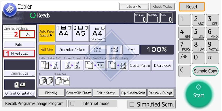 cách photo mixed sizes