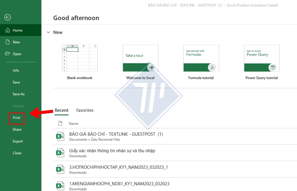 cách in vừa khít trang giấy trong excel 4