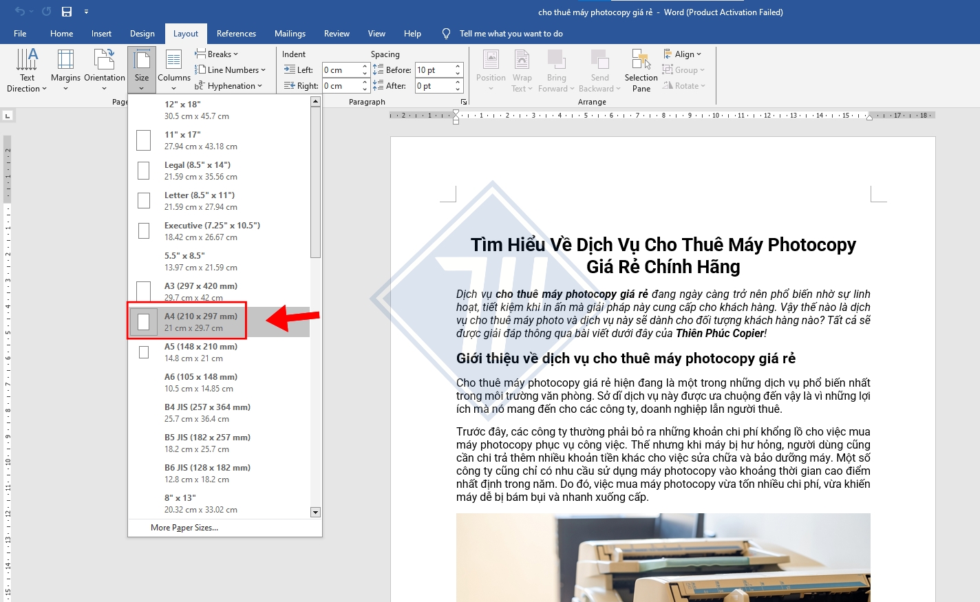 cách căn lề trên dưới trái phải trong word