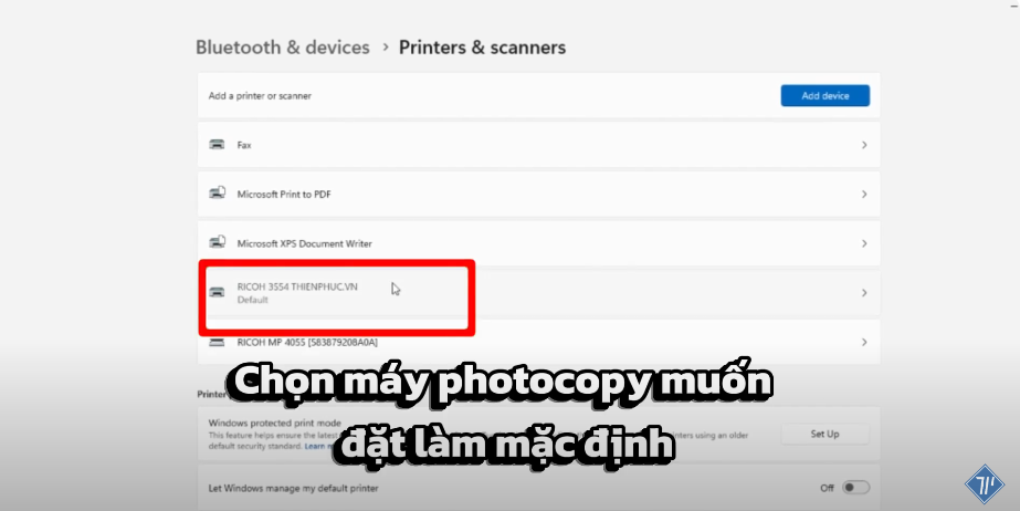 hdsd cài đặt mặc định máy photocopy