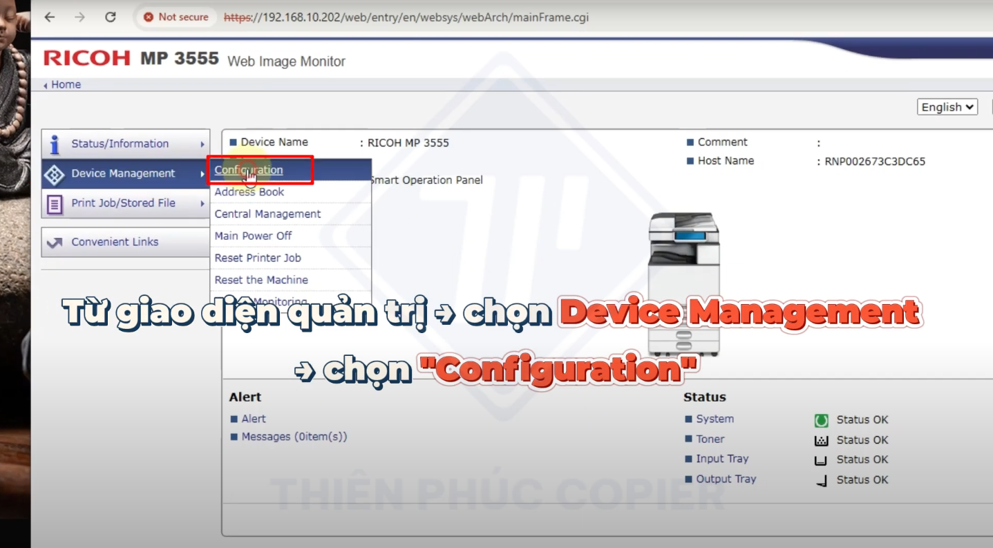 cài scan email máy photocopy ricoh