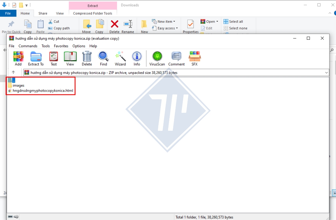 cách zip file​