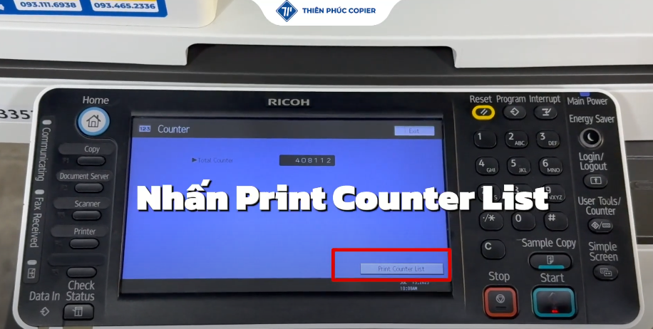 in counter trên các dòng máy photocopy konica