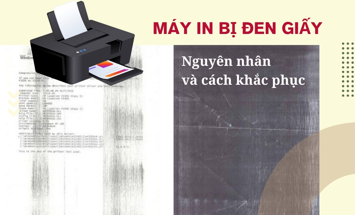 máy in bị đen giấy