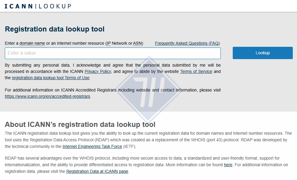 whois lookup​