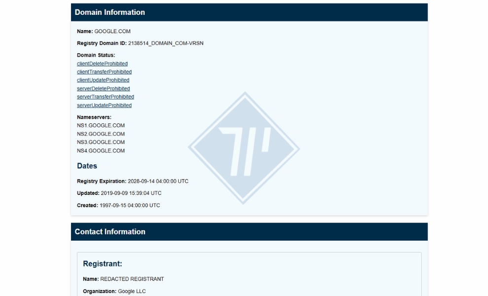 tra cứu whois​