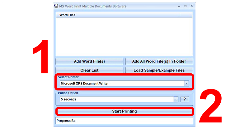 Cách in nhiều file Word cùng lúc bằng phần mềm thứ ba Sobolsoft